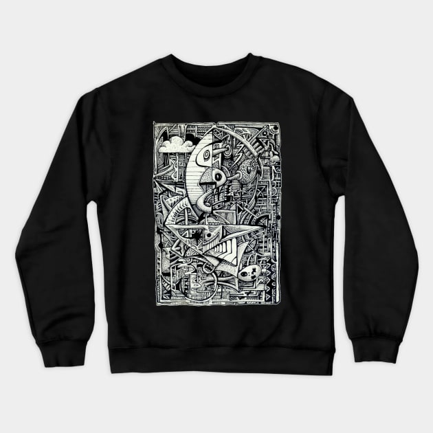 Dream Chamber by Brian Benson Crewneck Sweatshirt by Backbrain